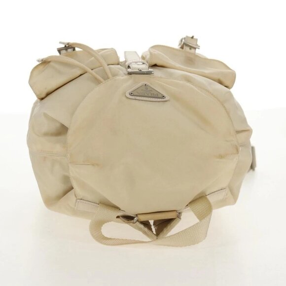 PRADA Backpack Nylon White Silver Auth 145850 - Picture 8 of 15